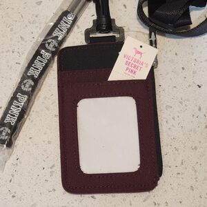 PINK Victoria's Secret Burgundy ID Holder
